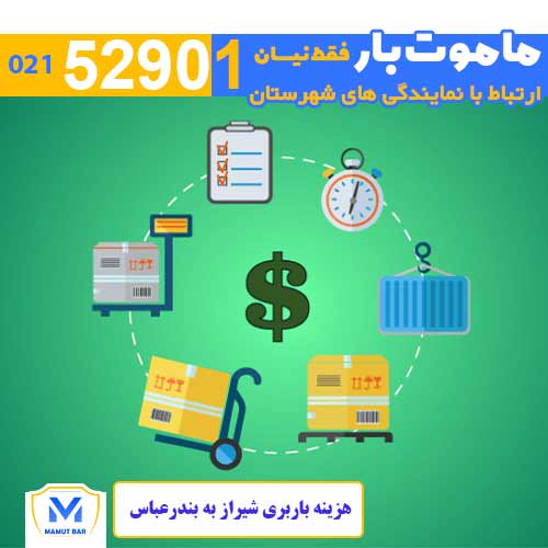باربری شیراز به بندرعباس - هزینه باربری شیراز به بندرعباس