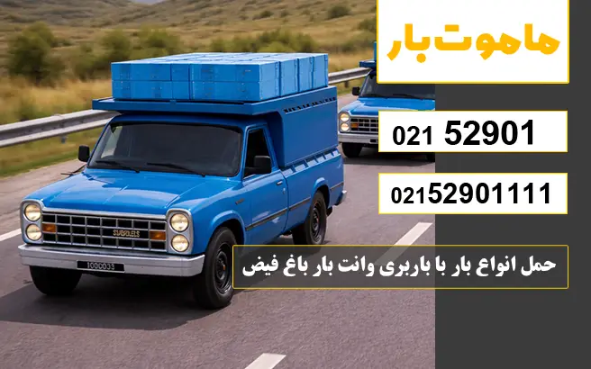 باربری وانت بار باغ فیض برای چه نوع بارهایی مناسب است؟ ماموت بار